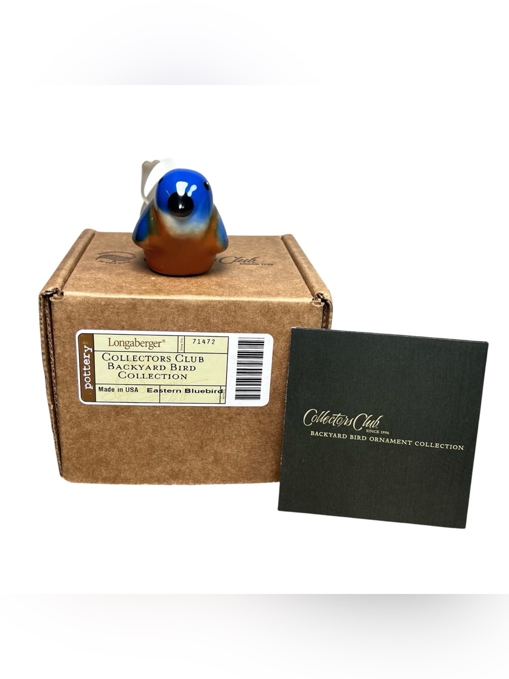 Longaberger NIB‎ Collectors Club Backyard Bird Ornament Eastern Bluebird